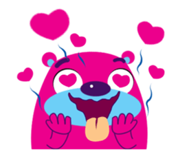 Funny Fat Bear sticker #10647023