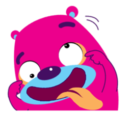 Funny Fat Bear sticker #10647024