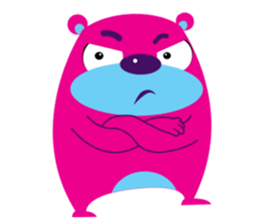 Funny Fat Bear sticker #10647030