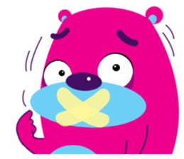 Funny Fat Bear sticker #10647035