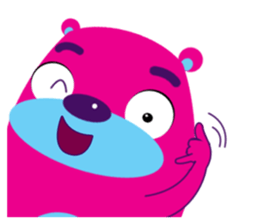 Funny Fat Bear sticker #10647037