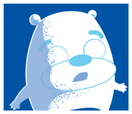 Funny Fat Bear sticker #10647038