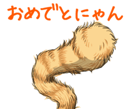 cat's tail. sticker #10647129