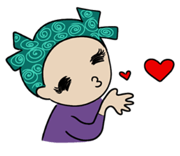 Girls Hair Bows sticker #10647607