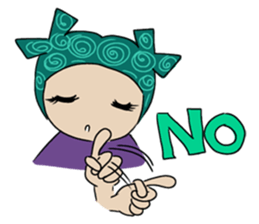 Girls Hair Bows sticker #10647610