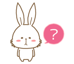 Rabbit is no motivation!! sticker #10648601