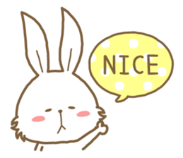 Rabbit is no motivation!! sticker #10648602