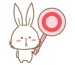 Rabbit is no motivation!! sticker #10648605