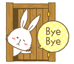 Rabbit is no motivation!! sticker #10648616