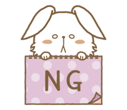 Rabbit is no motivation!! sticker #10648618