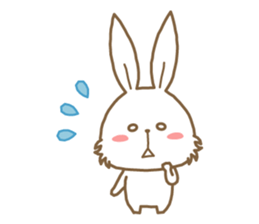 Rabbit is no motivation!! sticker #10648634
