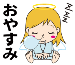 Cute Can not be hide the emotion "angel" sticker #10649656