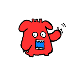 Easy-to-use stamp of strange organisms sticker #10650040