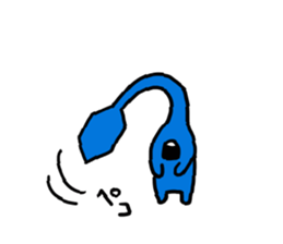 Easy-to-use stamp of strange organisms sticker #10650041