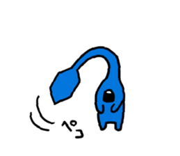 Easy-to-use stamp of strange organisms sticker #10650041