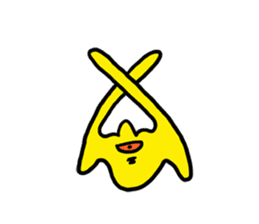 Easy-to-use stamp of strange organisms sticker #10650046