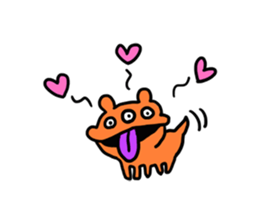 Easy-to-use stamp of strange organisms sticker #10650052