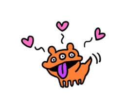 Easy-to-use stamp of strange organisms sticker #10650052
