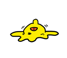 Easy-to-use stamp of strange organisms sticker #10650055