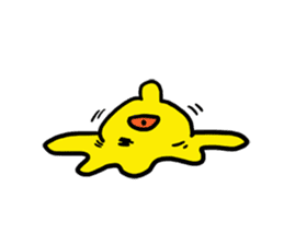 Easy-to-use stamp of strange organisms sticker #10650055
