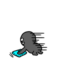 Easy-to-use stamp of strange organisms sticker #10650056
