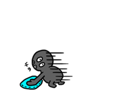 Easy-to-use stamp of strange organisms sticker #10650057
