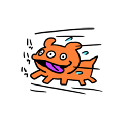 Easy-to-use stamp of strange organisms sticker #10650064