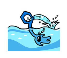 Easy-to-use stamp of strange organisms sticker #10650070