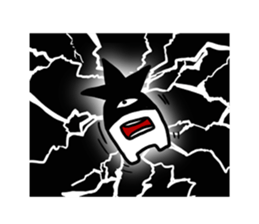 Easy-to-use stamp of strange organisms sticker #10650071