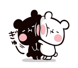 Mochi Mochi Panda - Black and White - sticker #10650720