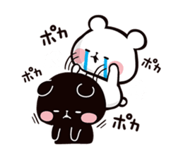 Mochi Mochi Panda - Black and White - sticker #10650723