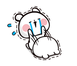 Mochi Mochi Panda - Black and White - sticker #10650737