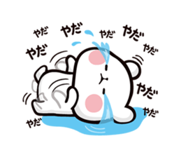 Mochi Mochi Panda - Black and White - sticker #10650740