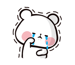 Mochi Mochi Panda - Black and White - sticker #10650744