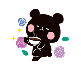 Mochi Mochi Panda - Black and White - sticker #10650746