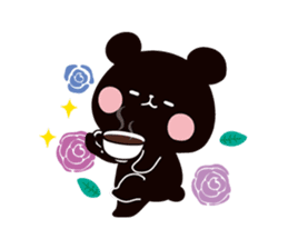 Mochi Mochi Panda - Black and White - sticker #10650746