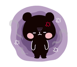 Mochi Mochi Panda - Black and White - sticker #10650750