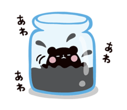 Mochi Mochi Panda - Black and White - sticker #10650751