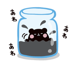 Mochi Mochi Panda - Black and White - sticker #10650751