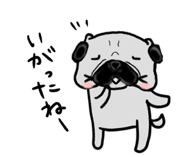 miyagiken pug sticker #10650923