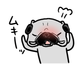 miyagiken pug sticker #10650930