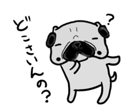 miyagiken pug sticker #10650931