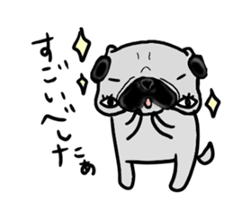 miyagiken pug sticker #10650936