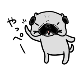 miyagiken pug sticker #10650941