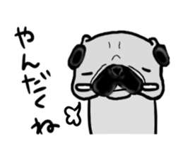 miyagiken pug sticker #10650942