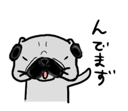 miyagiken pug sticker #10650956