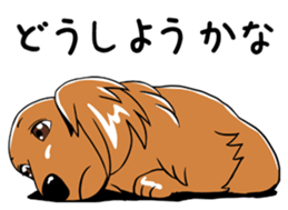 Young man of the dog sticker #10651206