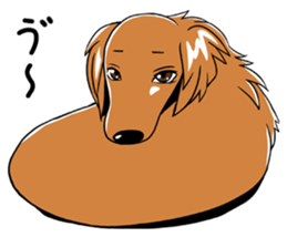 Young man of the dog sticker #10651217