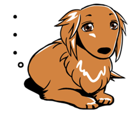 Young man of the dog sticker #10651234