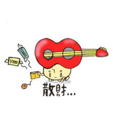 Live house mushroom sticker #10651367